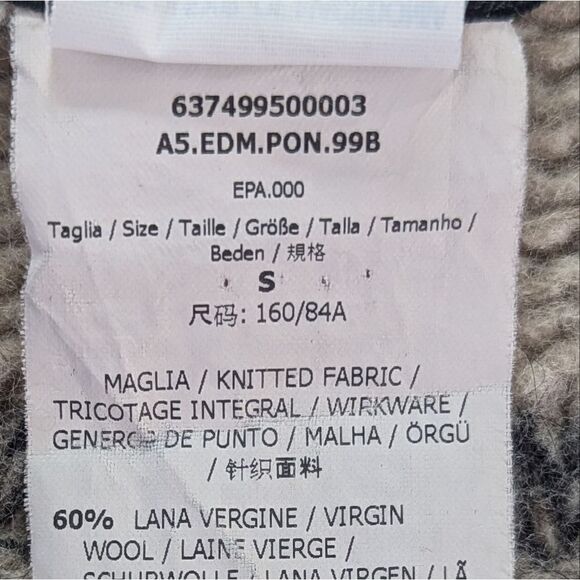 Max & Co S Knit Fringe Wool Mohair Poncho Sweater Western Lagenlook Countryside - Picture 2 of 9